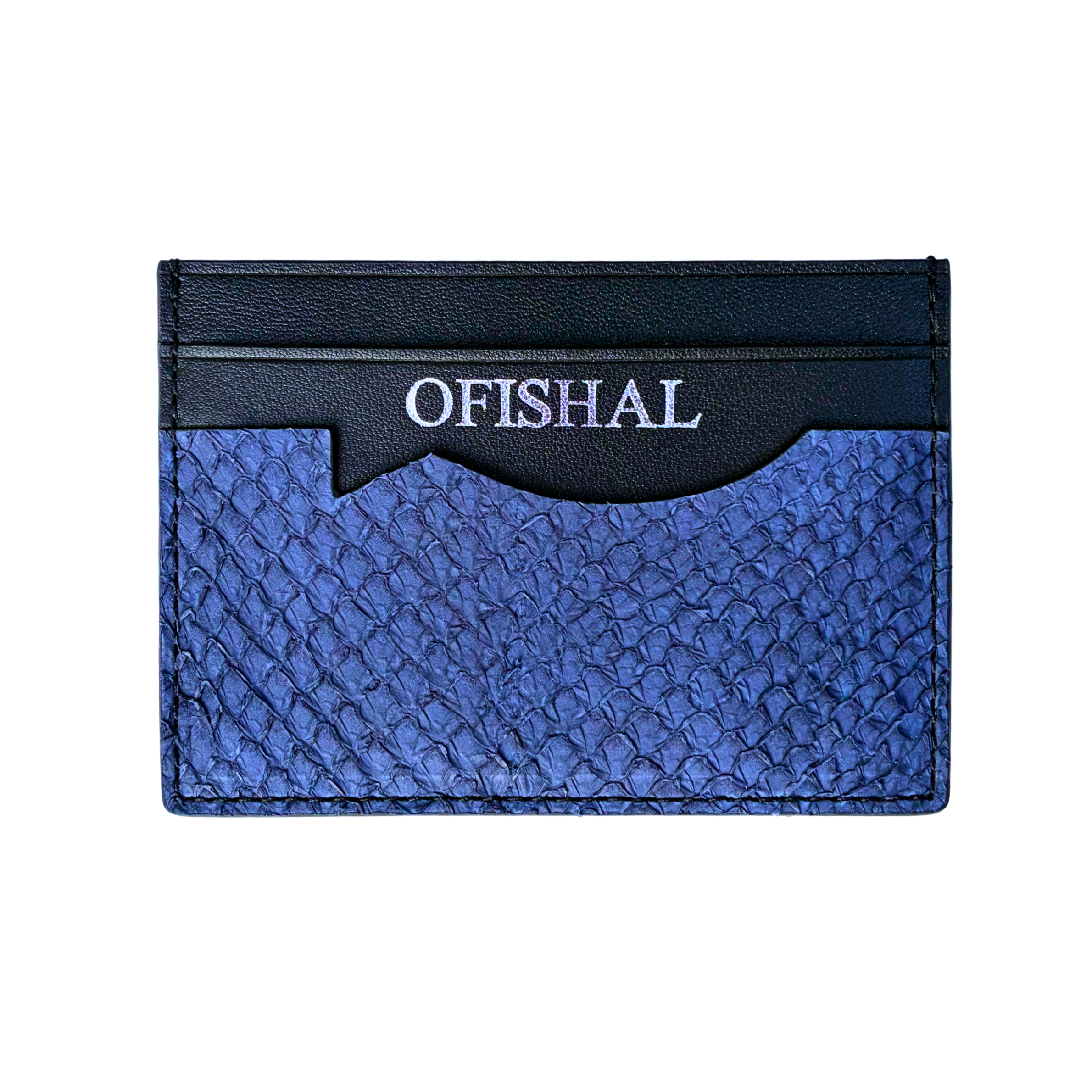 Fish Leather Card Holder Wallet
