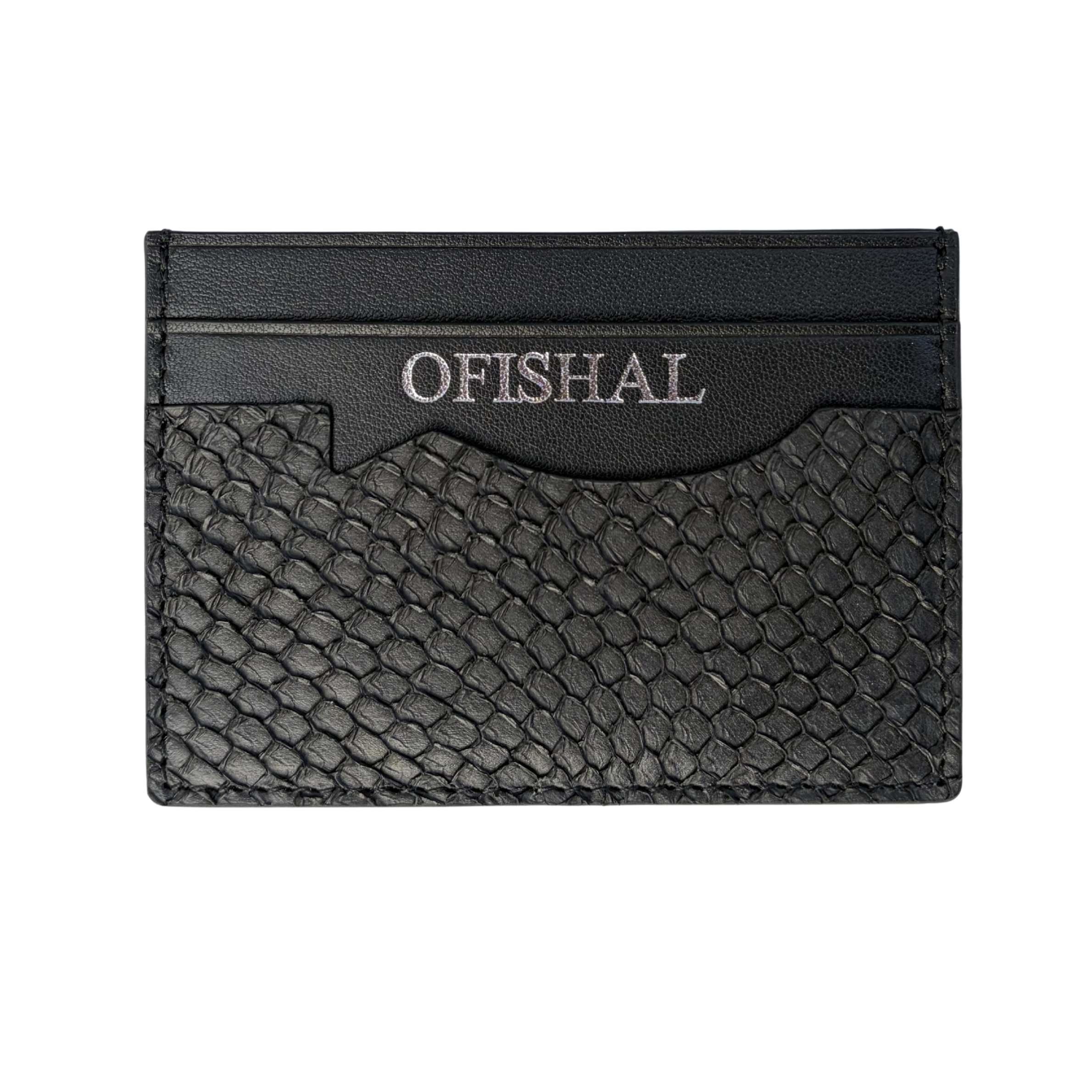 Fish Leather Card Holder Wallet