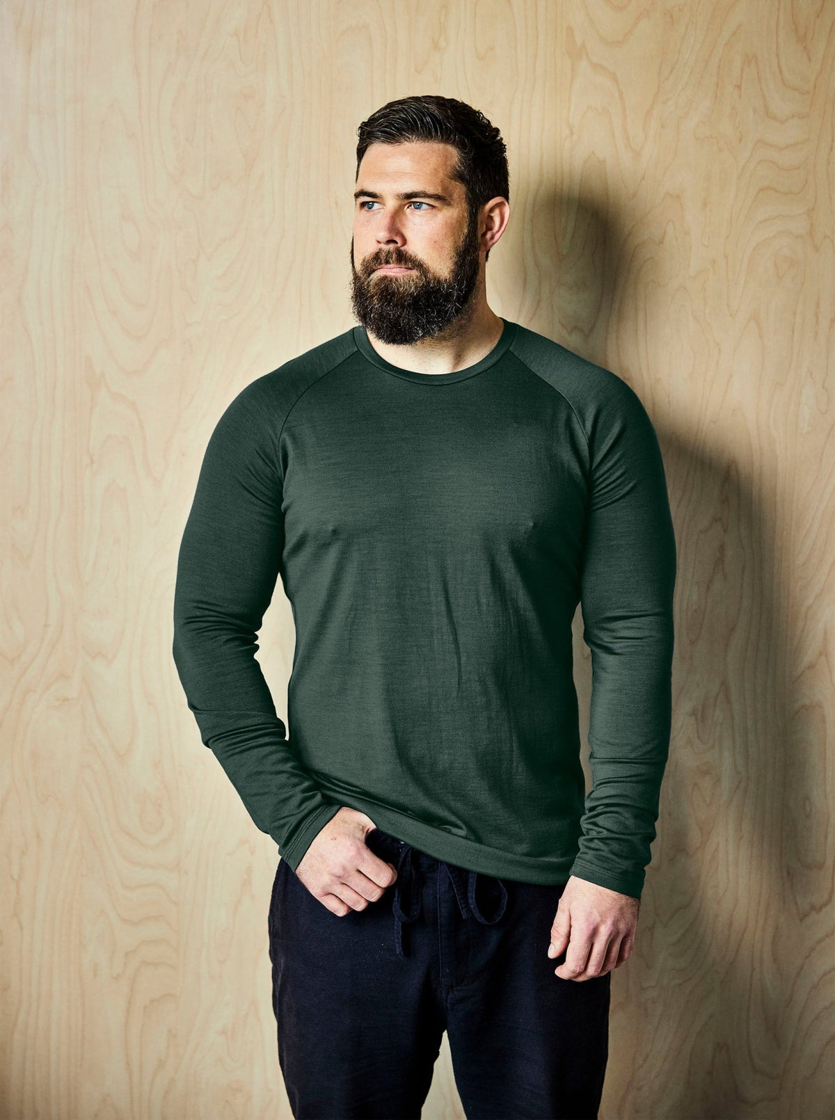 Men's OG Long Sleeve - 100% Merino Wool, Balsam - The Better Kiwi Co