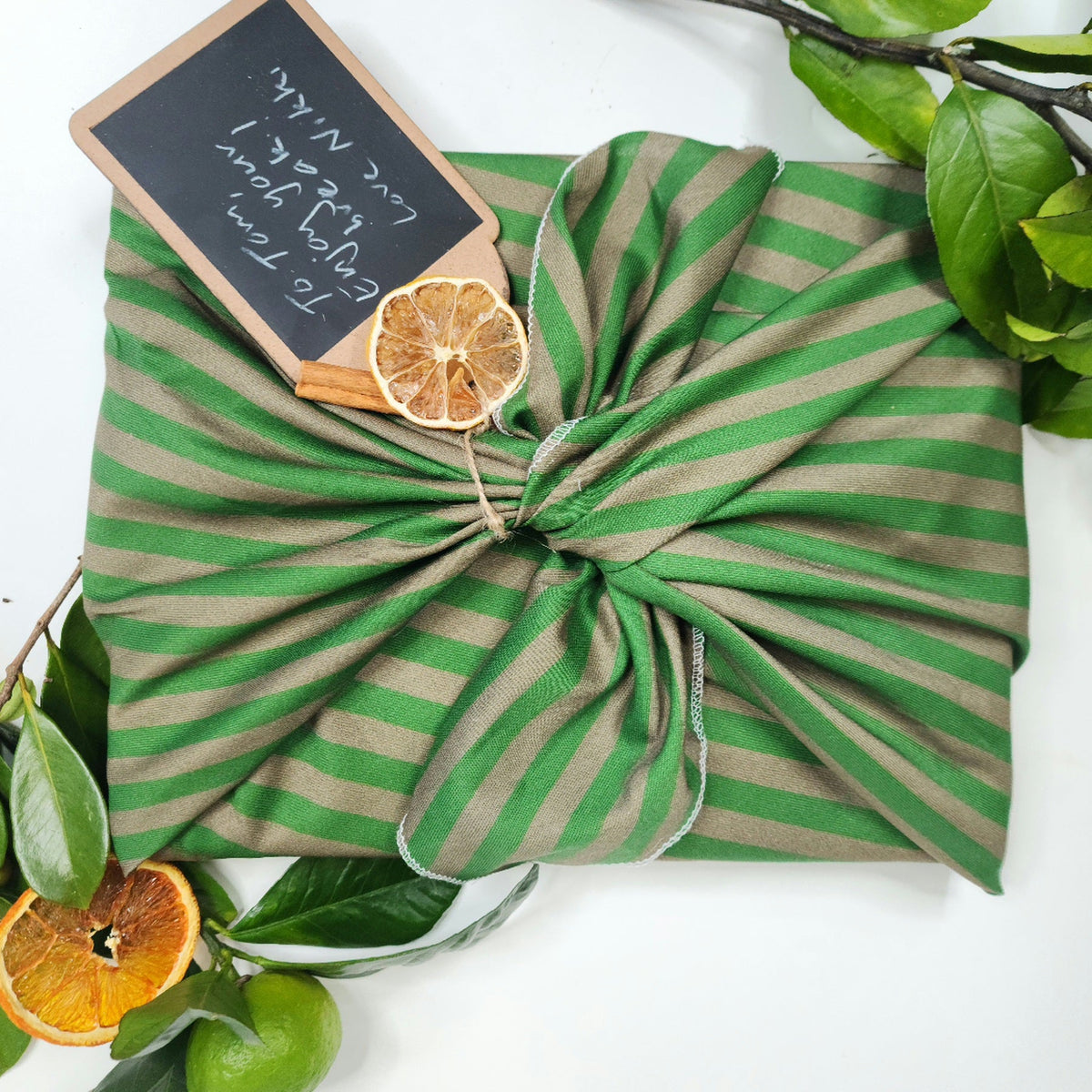 Pooches Stripey - 4 Furoshiki Gift Wraps - The Better Kiwi Co