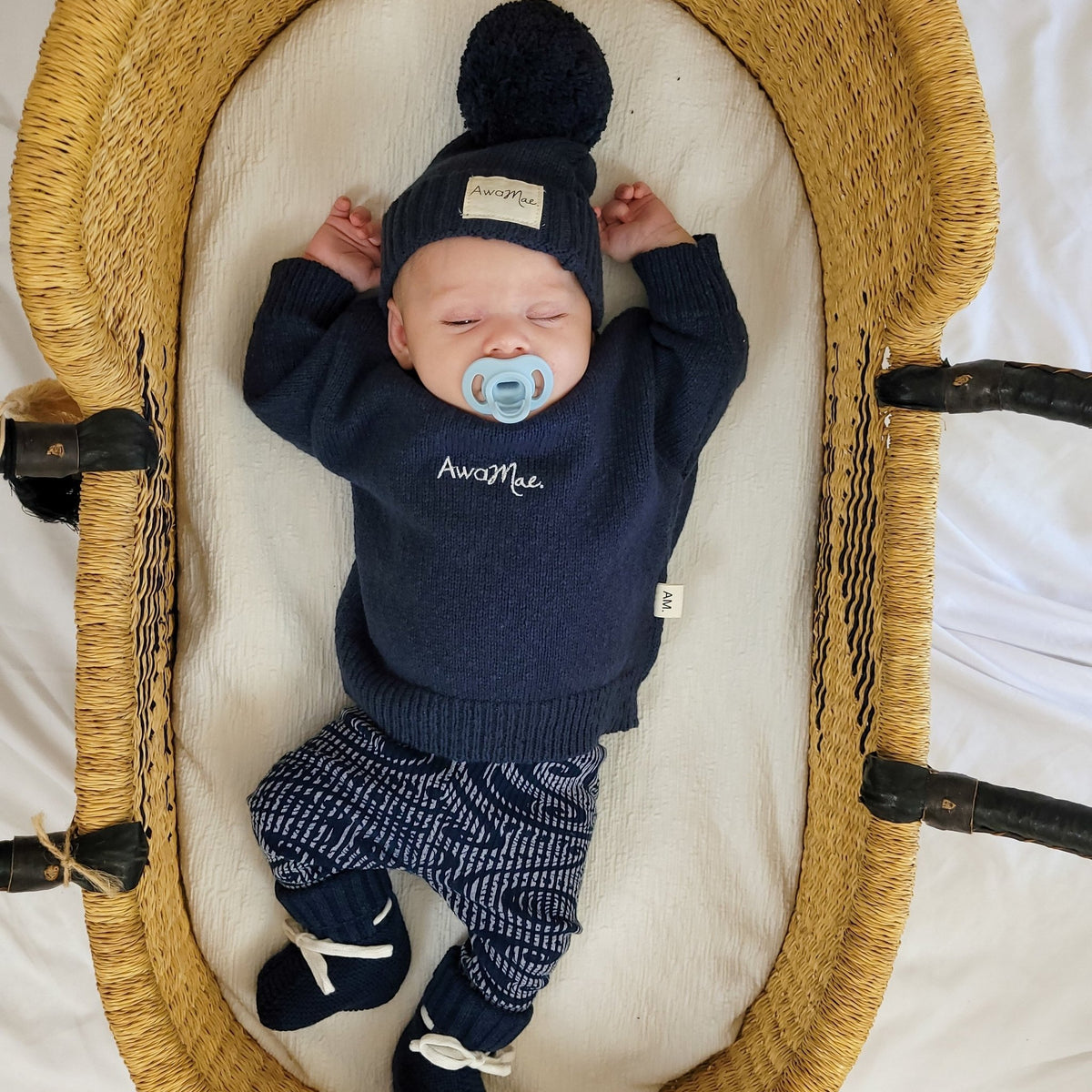 Textured Cotton Jumper - Midnight - The Better Kiwi Co