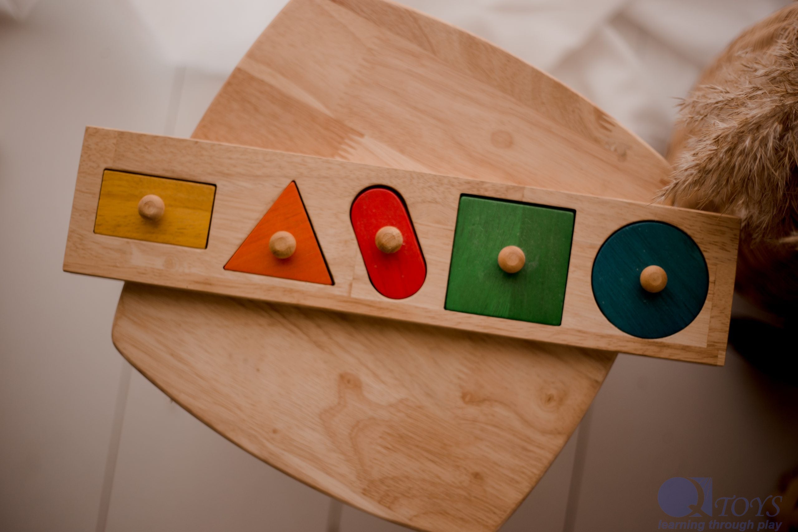Giant Wooden Shape Knob Puzzle – QToys