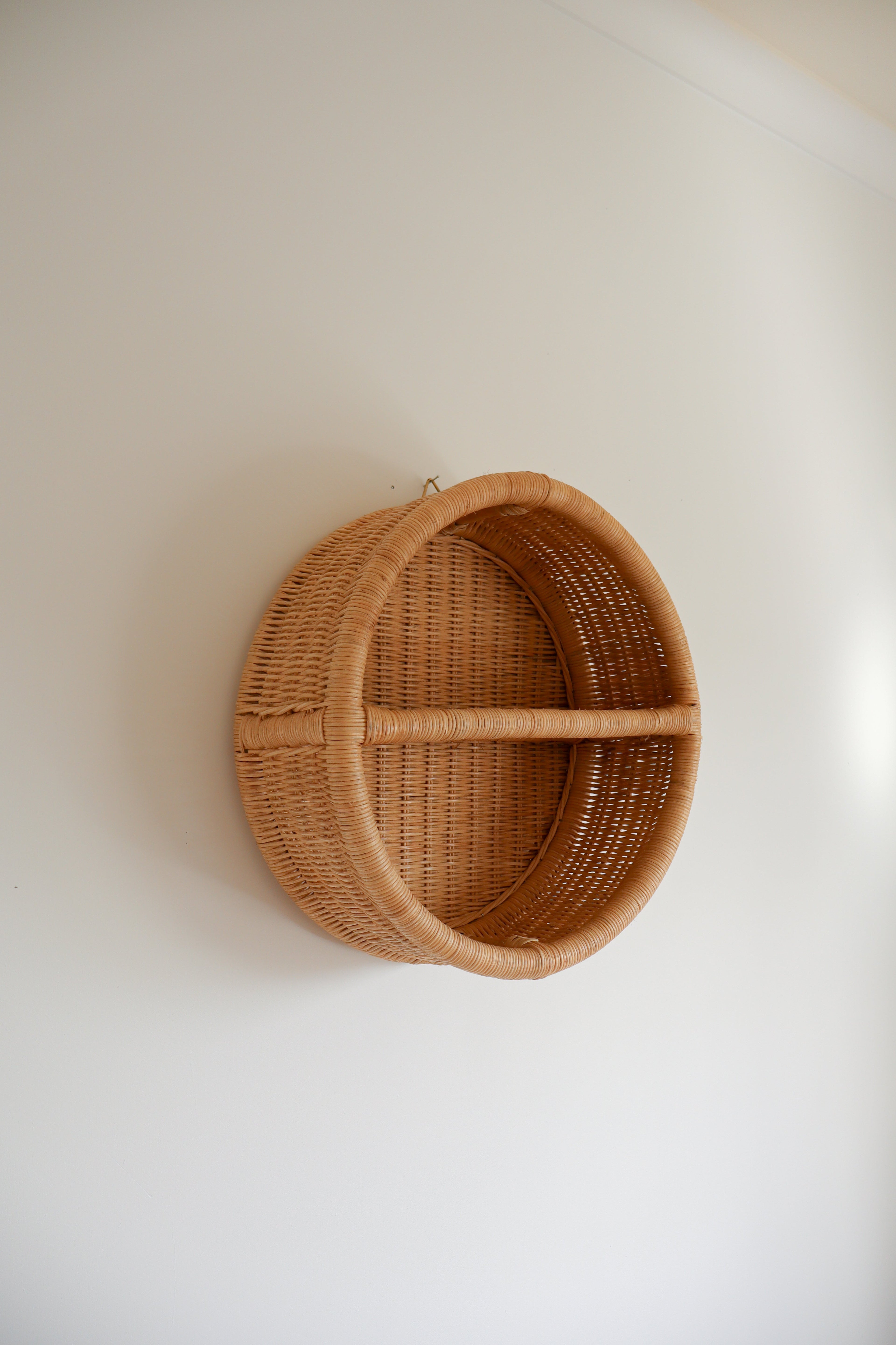 Woven Rattan Wall Shelf