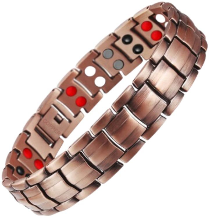 Solid Copper Double Row Energy Germanium Bracelet - The Better Kiwi Co