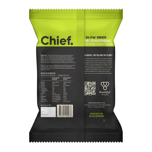 Organic Biltong | Chipotle & Lime