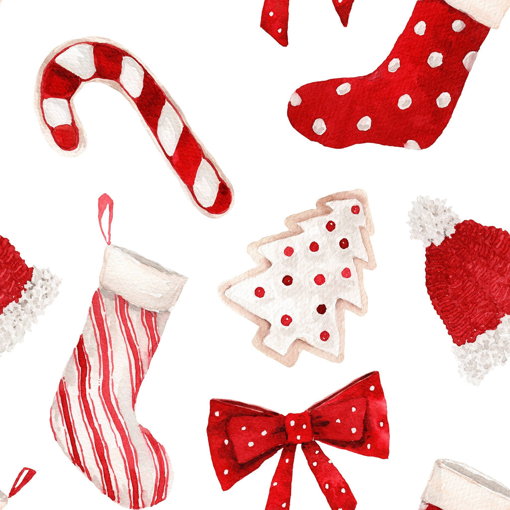 Christmas Cookies and Candy - 4 Furoshiki Gift Wraps