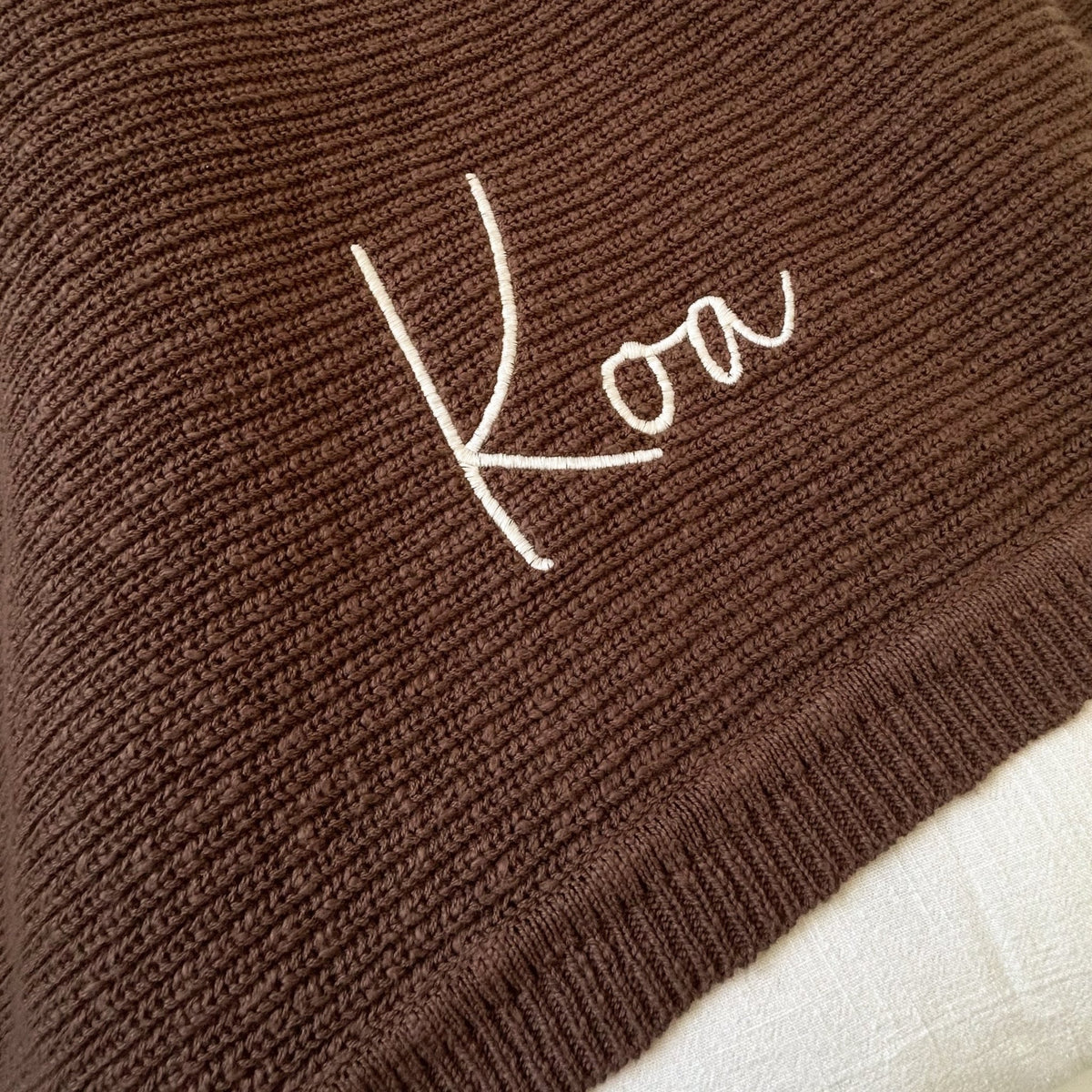 Knit blanket- Cocoa - The Better Kiwi Co