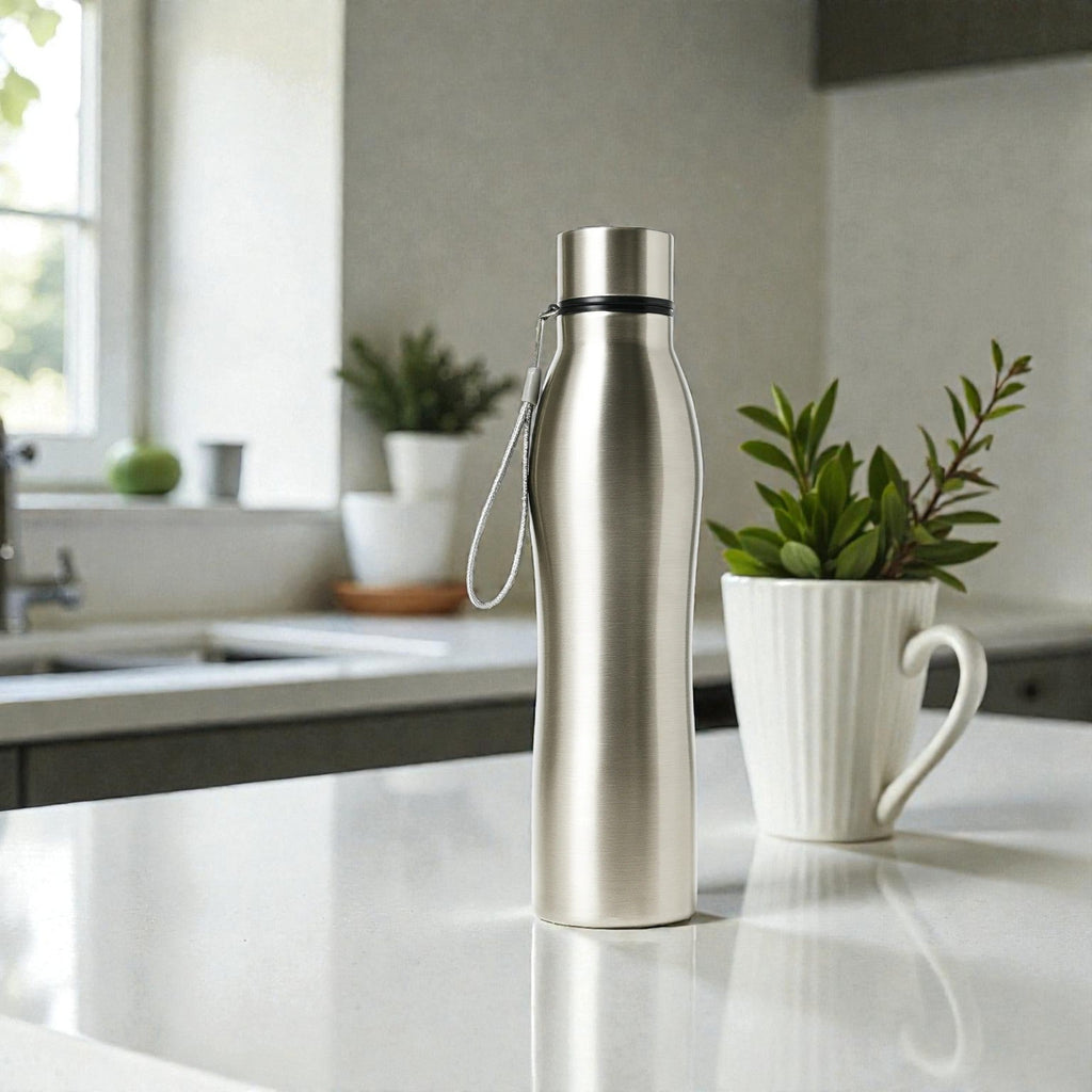 Frankly Cotton 29cm x 8cm Stainless Steel Drinking Bottle 1L