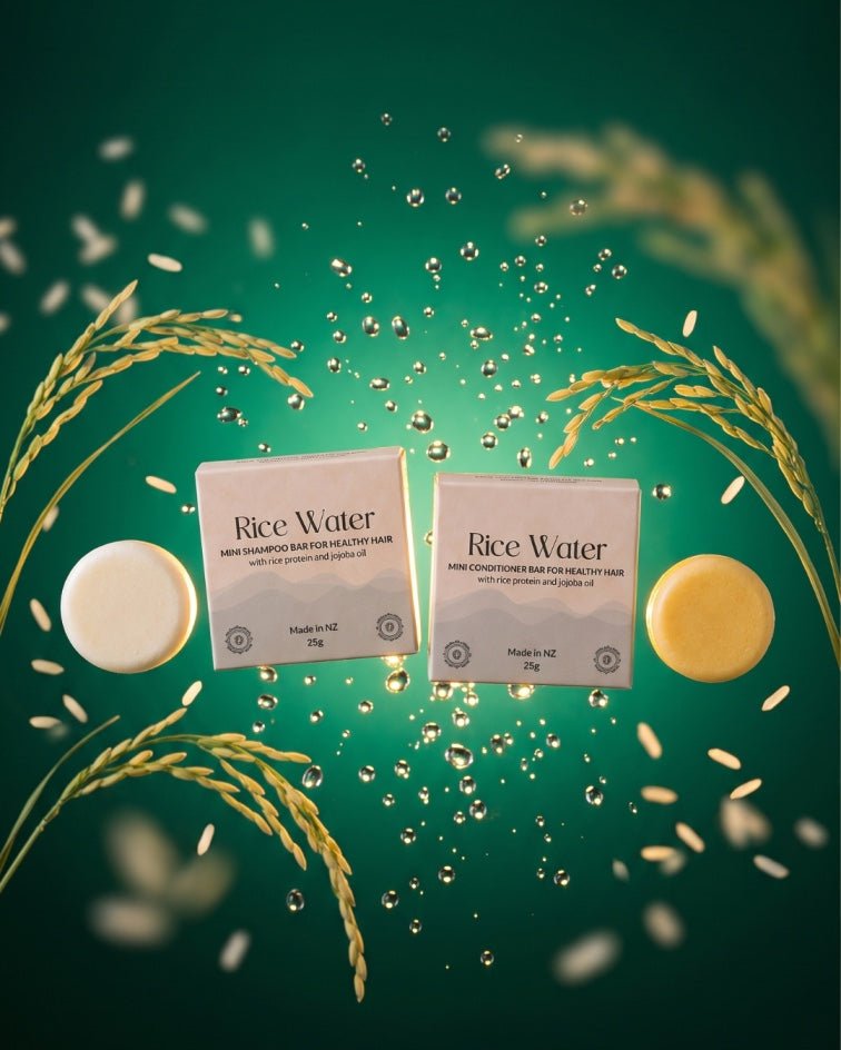 Rice Water Hair Shampoo & Conditioner Combo - Mini - The Better Kiwi Co