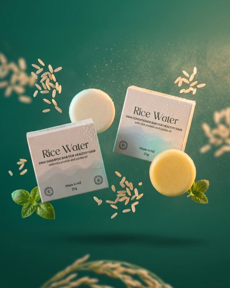 Rice Water Hair Shampoo & Conditioner Combo - Mini - The Better Kiwi Co