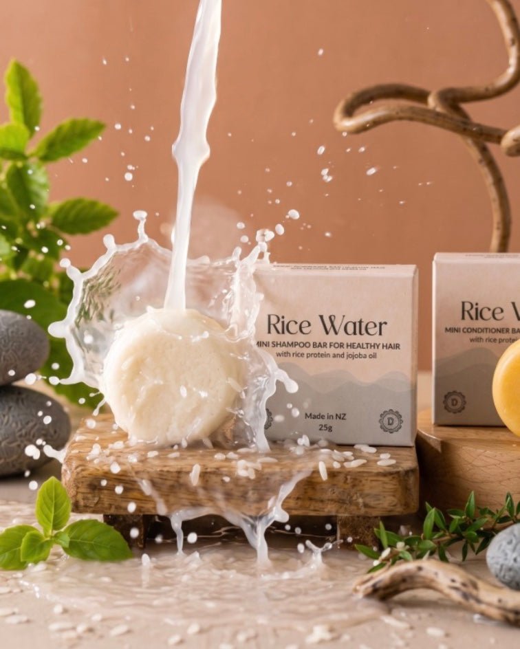 Rice Water Hair Shampoo & Conditioner Combo - Mini - The Better Kiwi Co