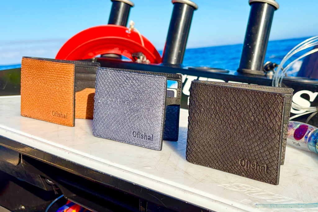 Fish Leather Bifold Wallet - The Better Kiwi Co