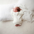 Classic chunky knit romper - Snow - The Better Kiwi Co