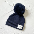 Textured cotton Beanie - Midnight - The Better Kiwi Co