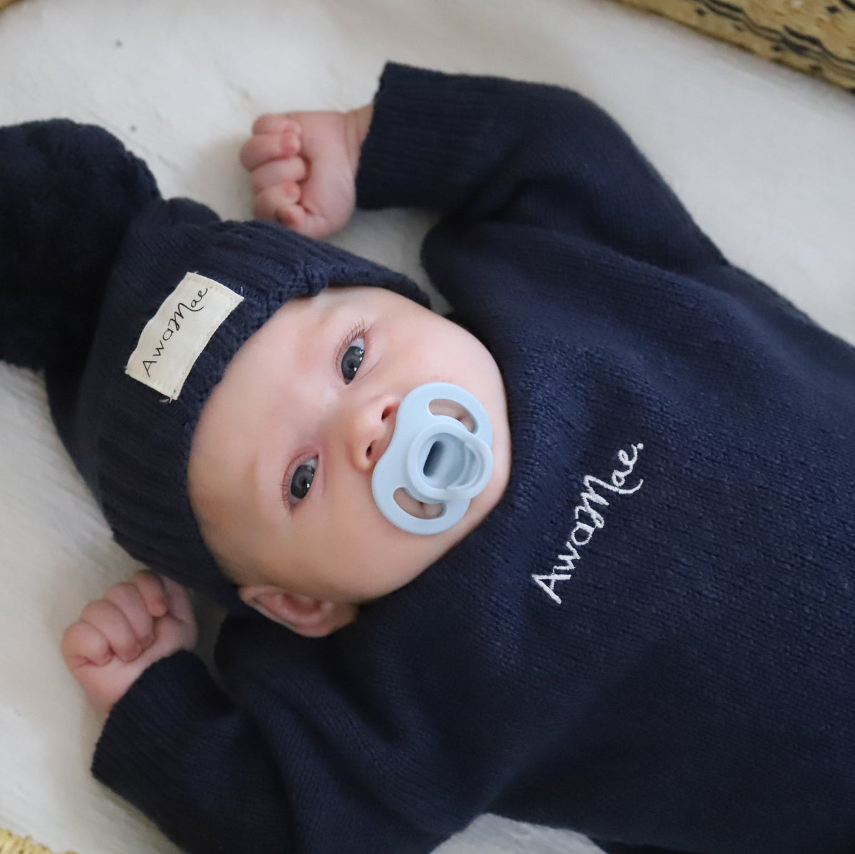 Textured Cotton Jumper - Midnight - The Better Kiwi Co
