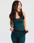 Women's Base Pant - 100% Merino Wool, Pine Green - The Better Kiwi Co