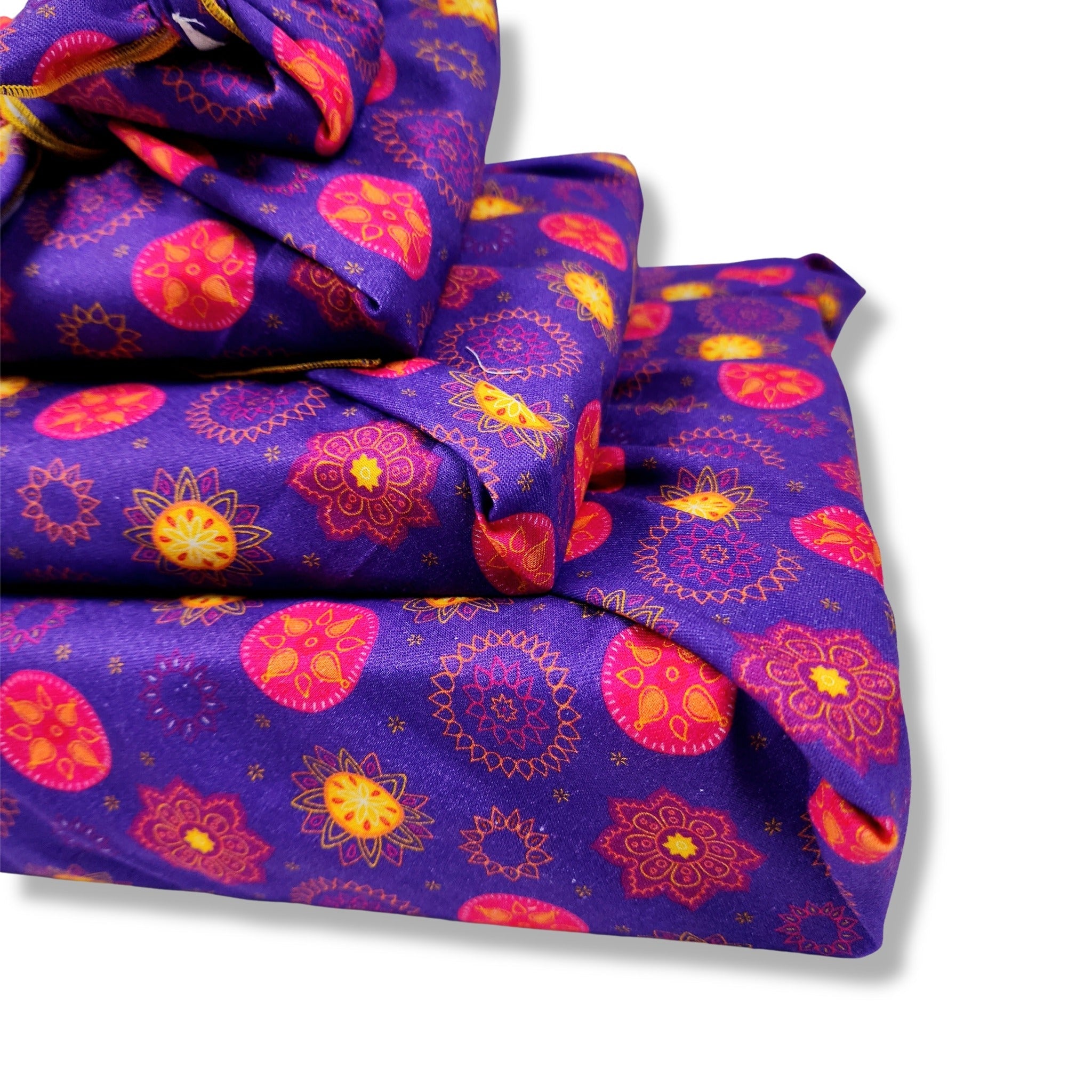 Marigold Mandala - 4 Furoshiki Gift Wraps