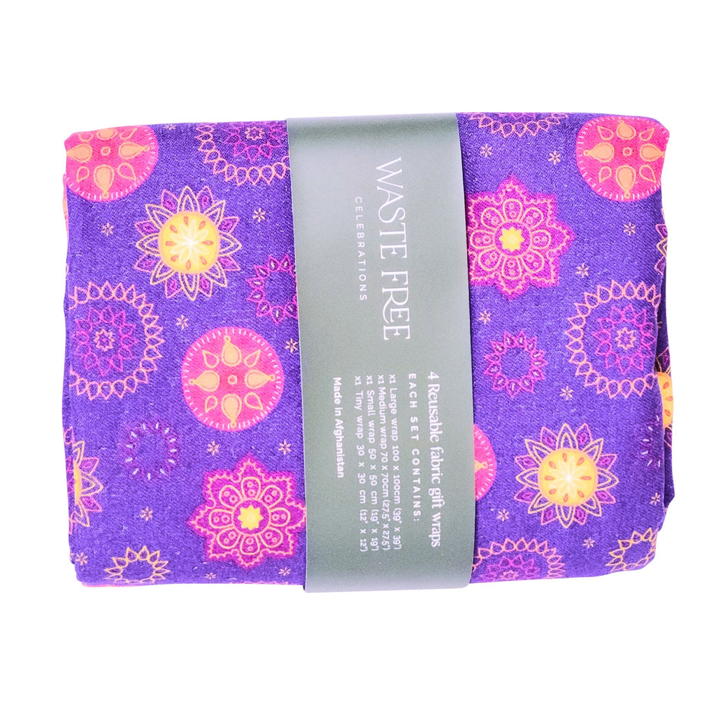 Marigold Mandala - 4 Furoshiki Gift Wraps