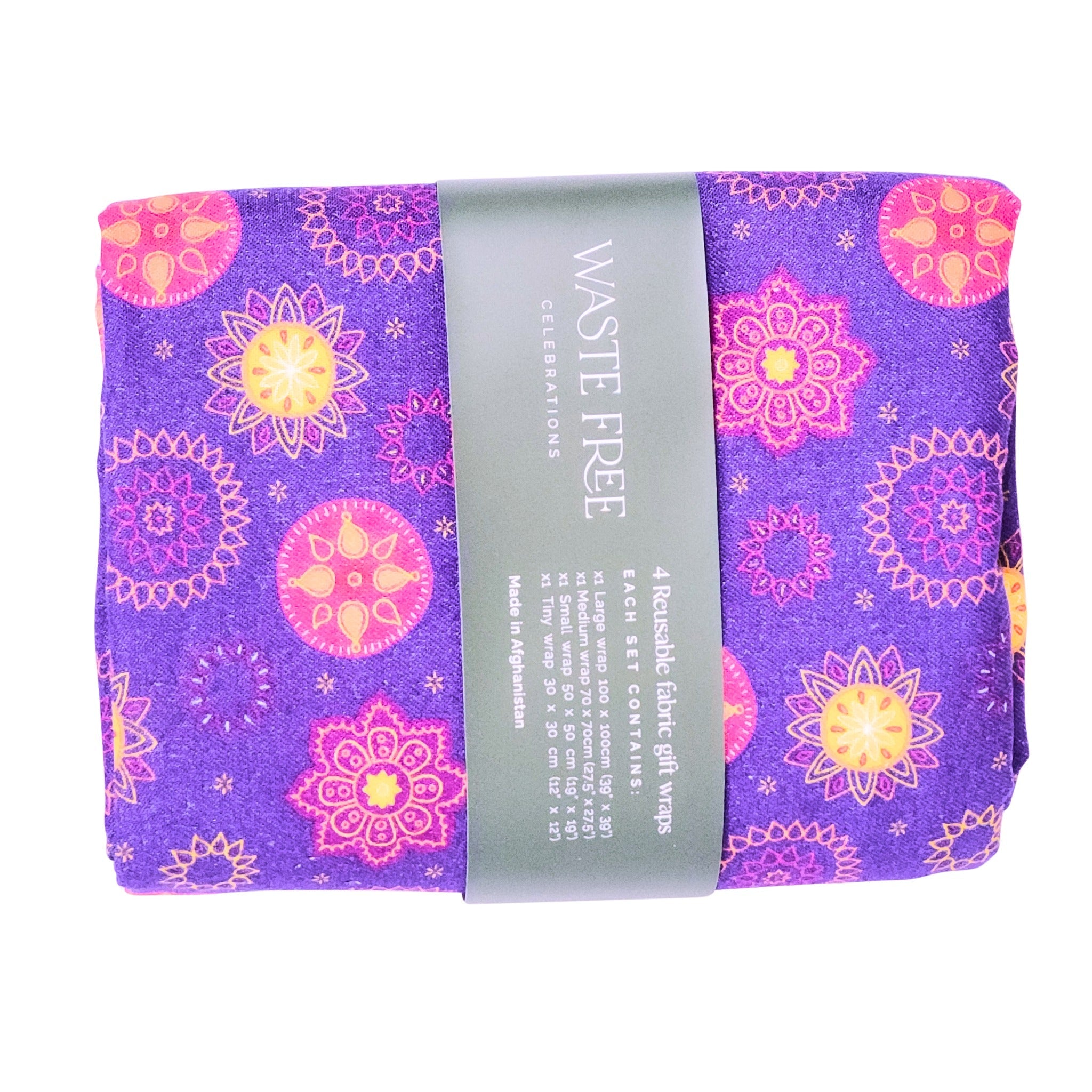 Marigold Mandala - 4 Furoshiki Gift Wraps