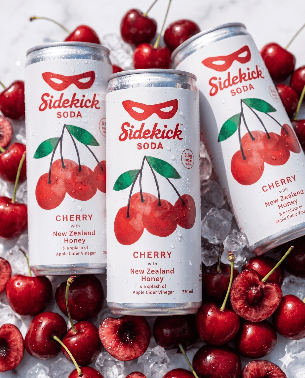Sidekick Cherry Soda 12-Pack NZ - The Better Kiwi Co