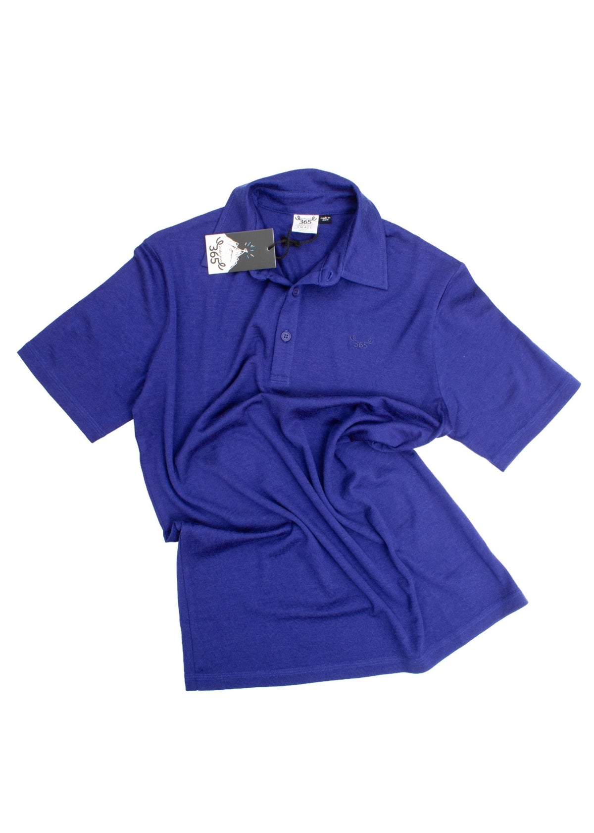 Men's Polo - 100% Merino Wool, Cobalt - The Better Kiwi Co