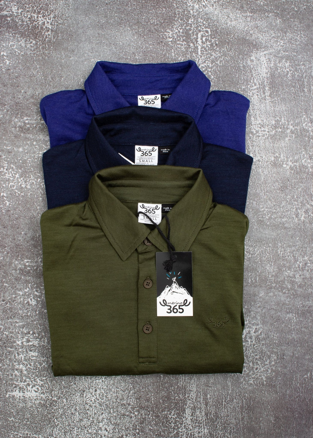 Men's Polo - 100% Merino Wool, Khaki Green - The Better Kiwi Co