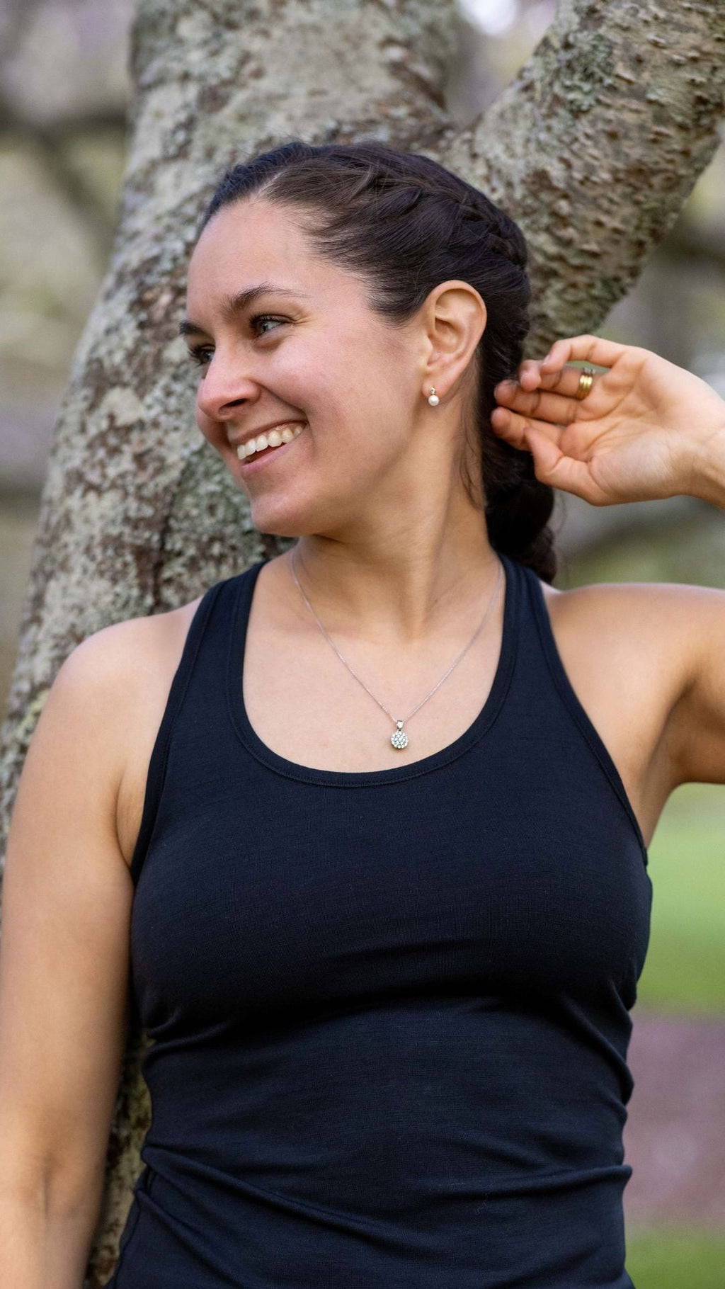 Women's Racerback Tank Top - Merino Blend, Black - The Better Kiwi Co