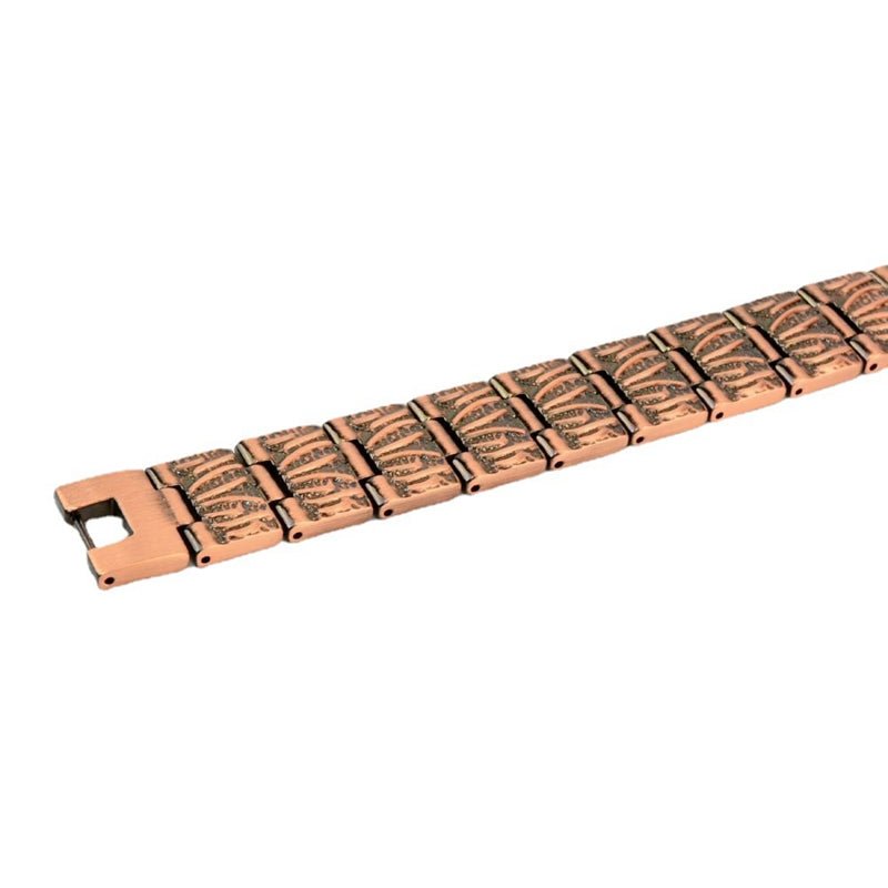 Vintage Red Copper Double Row Magnetic Bracelet - The Better Kiwi Co