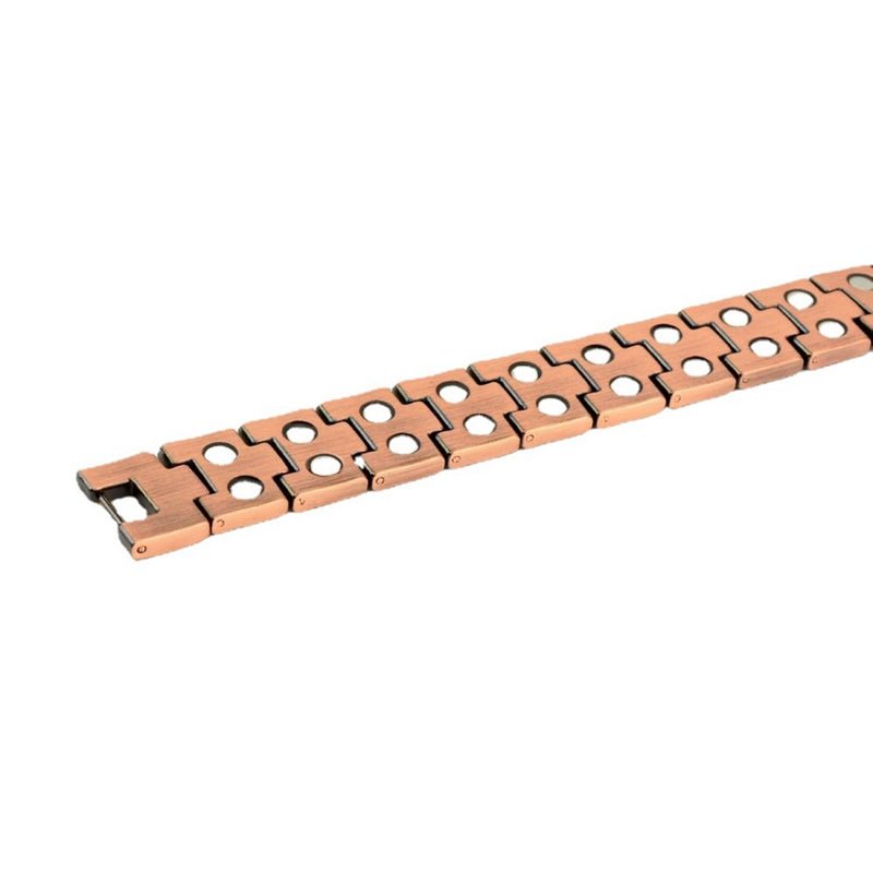 Vintage Red Copper Double Row Magnetic Bracelet - The Better Kiwi Co