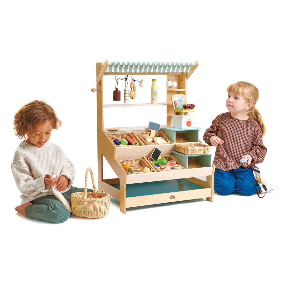 General Store Market Stall - Tender Leaf Toys | Pretend Play Toys - The Better Kiwi Co
