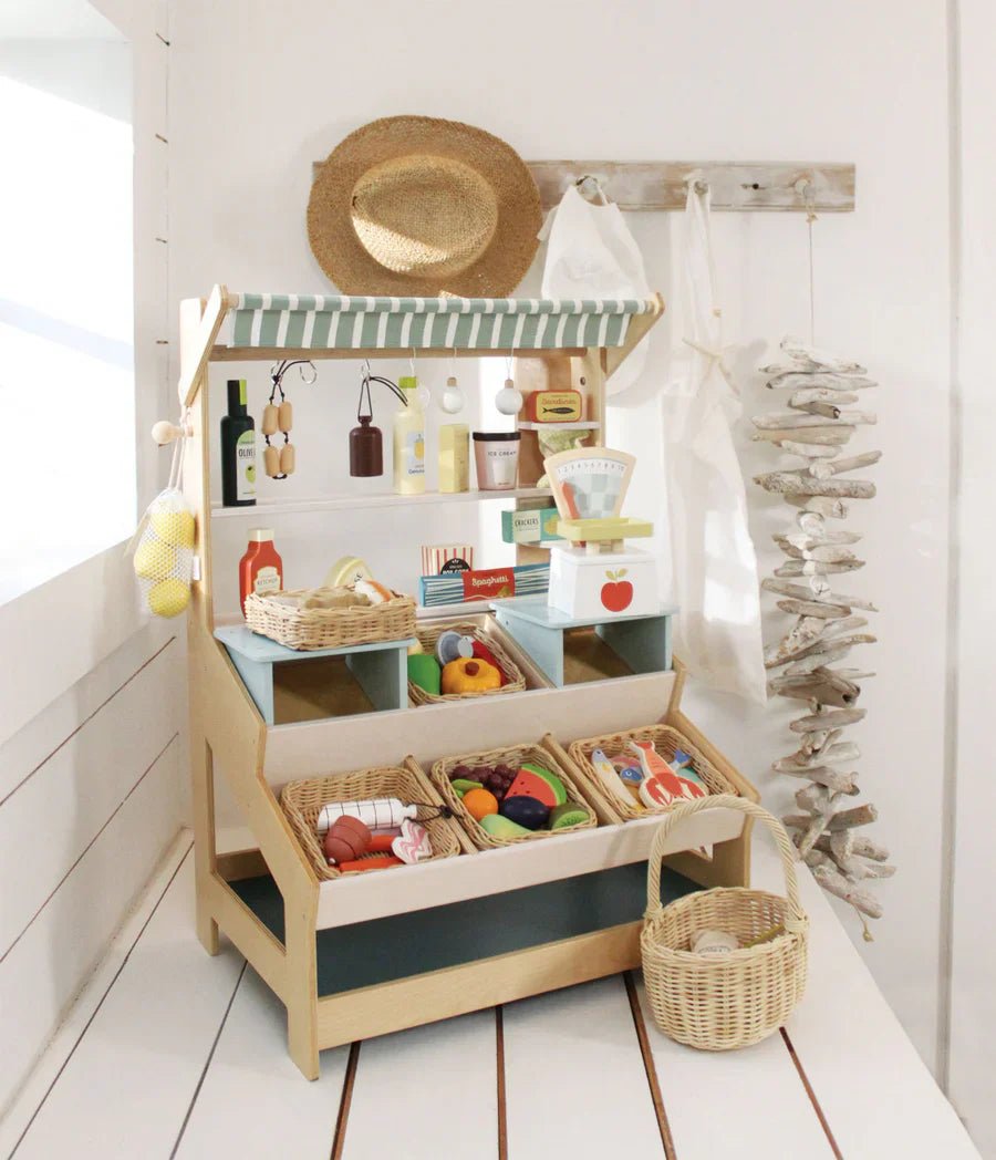 General Store Market Stall - Tender Leaf Toys | Pretend Play Toys - The Better Kiwi Co