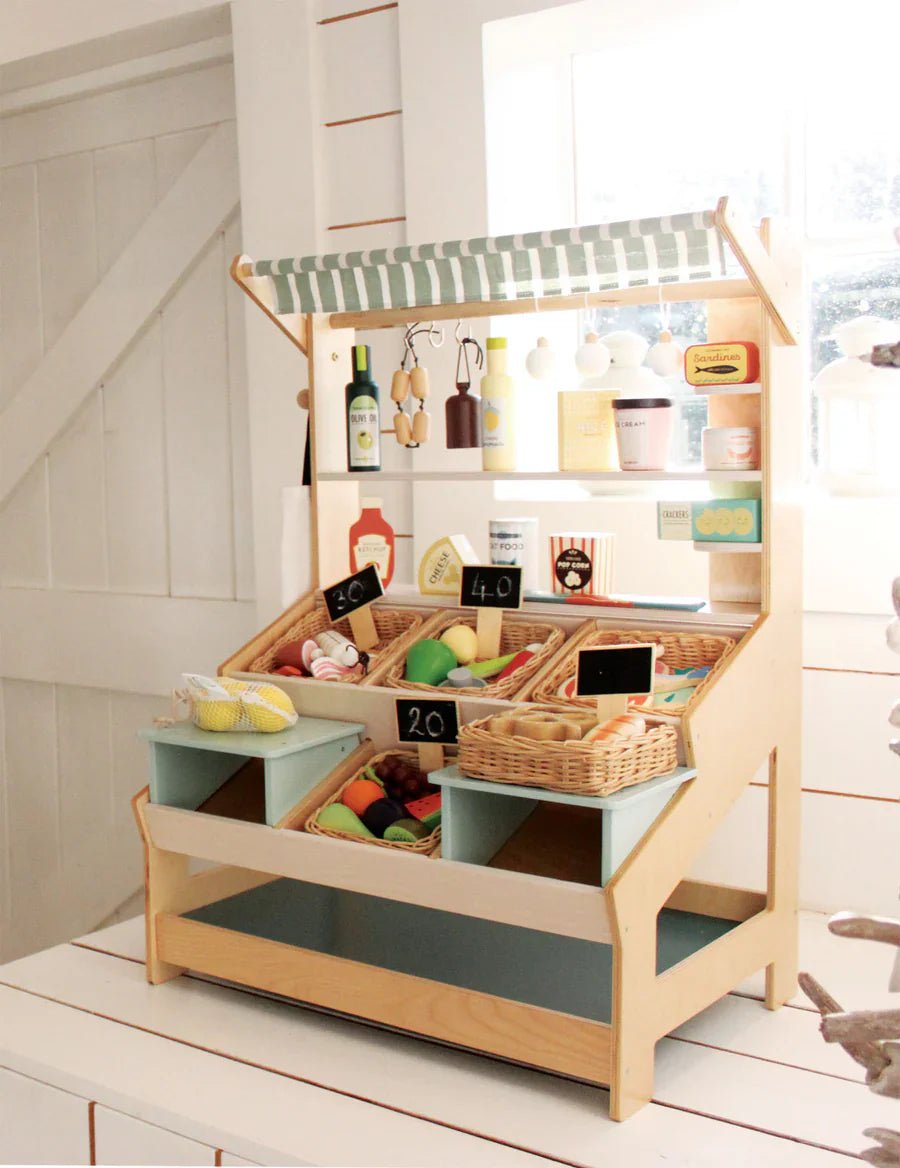 General Store Market Stall - Tender Leaf Toys | Pretend Play Toys - The Better Kiwi Co