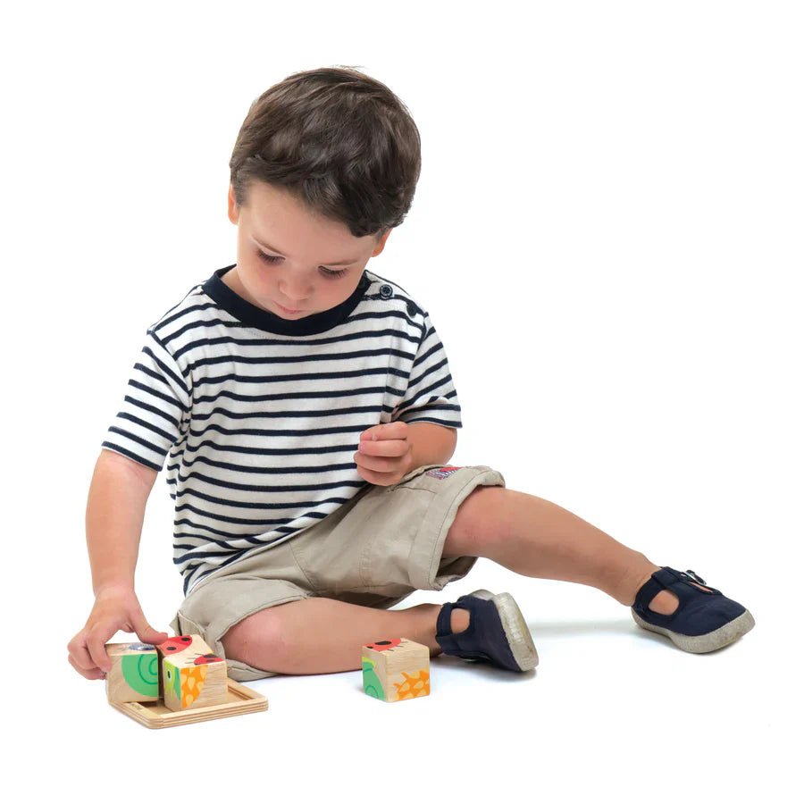 Baby Blocks 6-in-1 Wooden Puzzle - Tender Leaf Toys | Wooden Toy NZ - The Better Kiwi Co