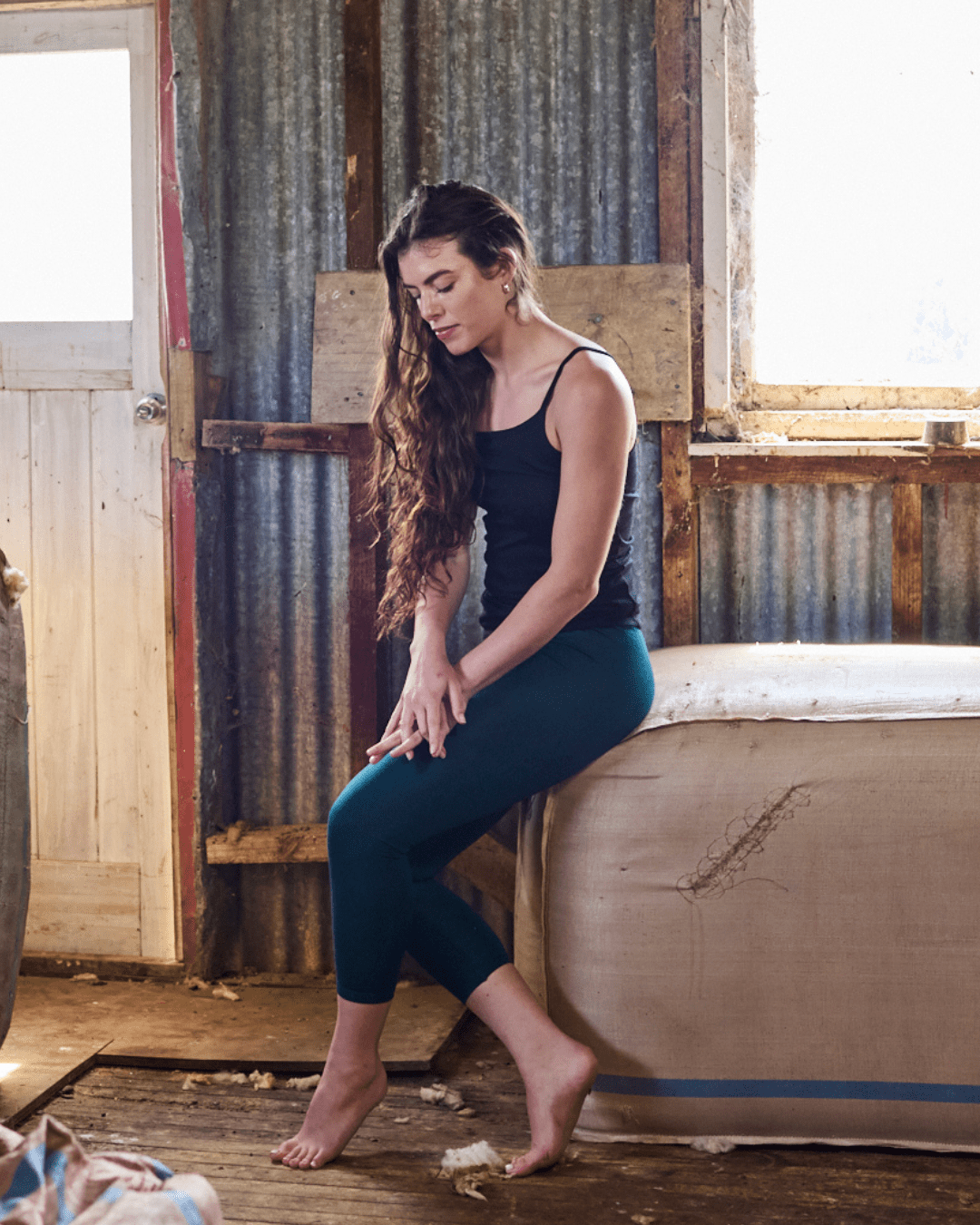 Women's Base Pant - 100% Merino Wool, Pine Green - The Better Kiwi Co