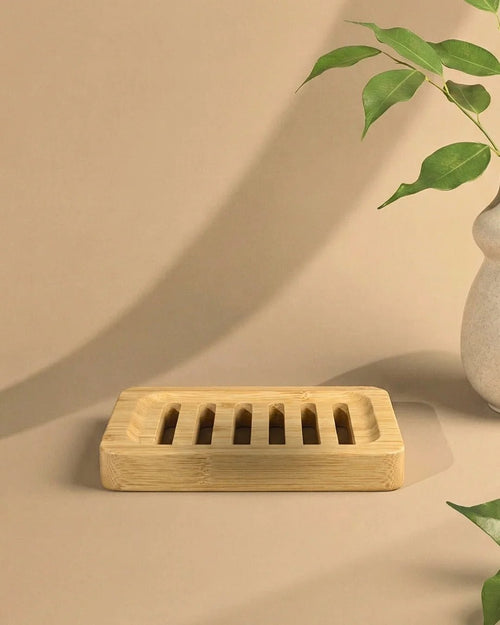 Bamboo Soap Draining Dish - The Better Kiwi Co
