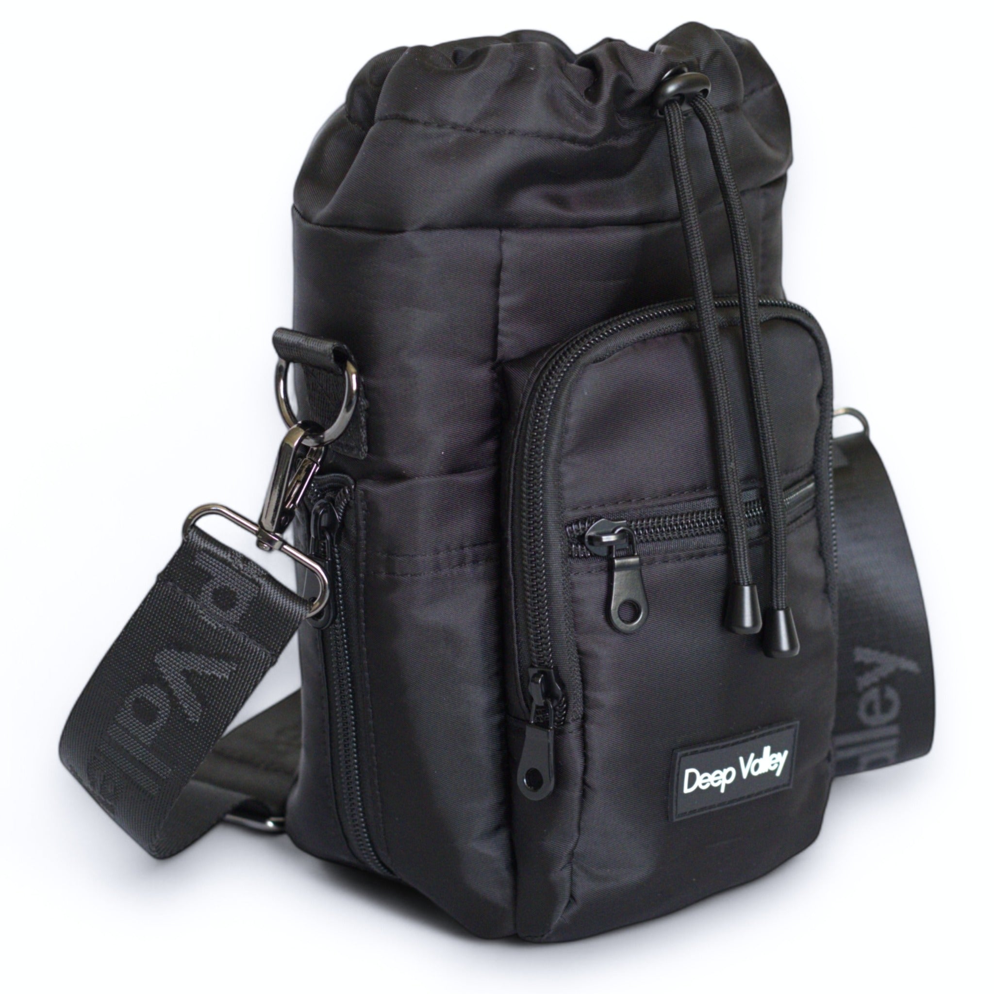 Bundle: Indigo Blue 1L Insulated Bottle + Black DayTrip Mini Bag