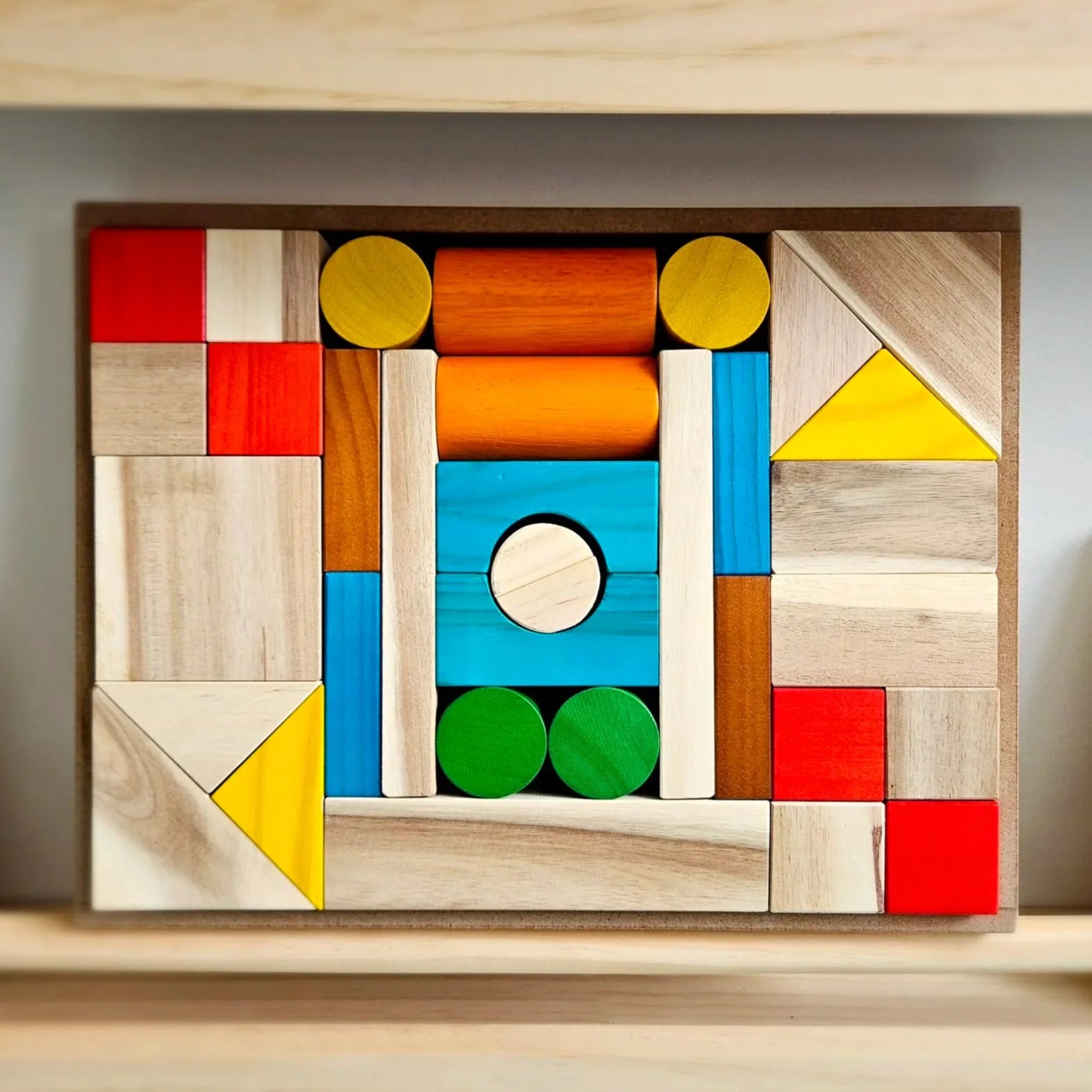 Natural Colour Wooden Blocks Set – QToys | Wooden Toy NZ